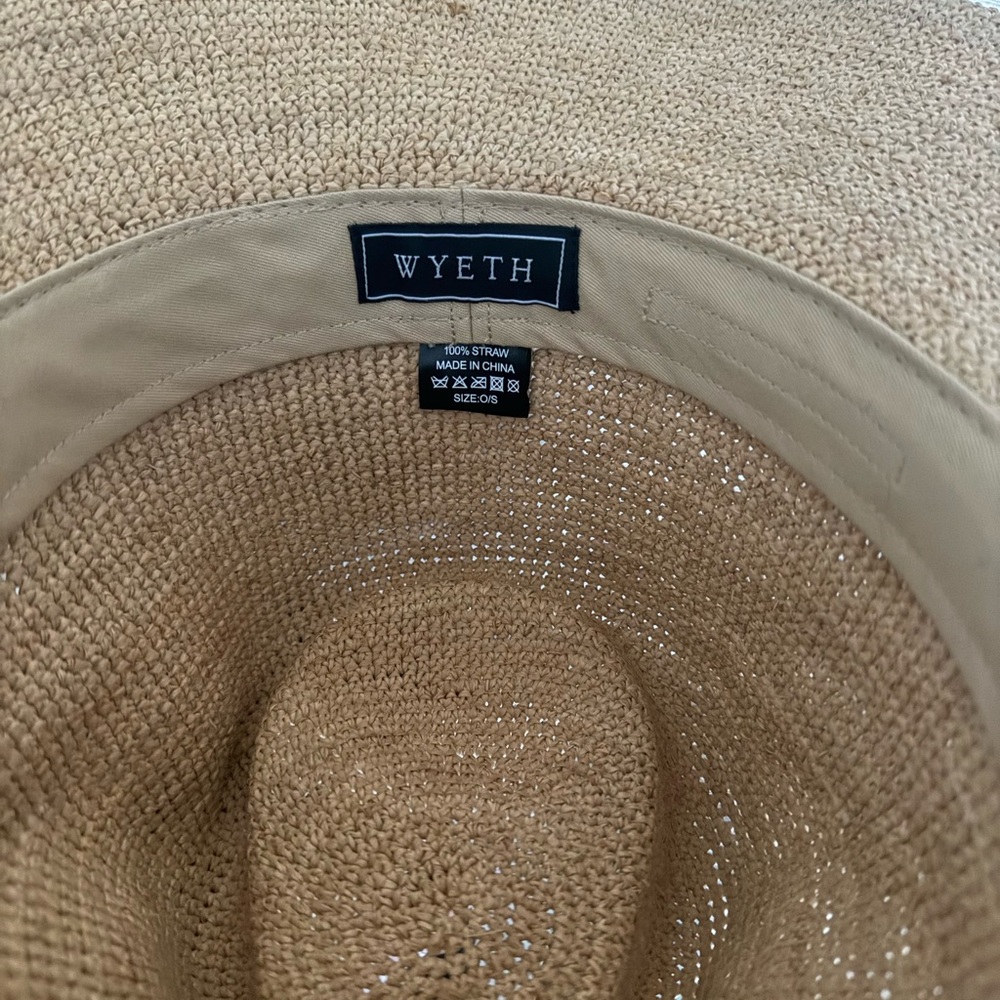 Tan Straw Cowboy Hat with Shell Accents - Picture 2 of 2